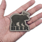 Mythical "BEER" Bear Deer Creature PVC Morale Patch, photo 2