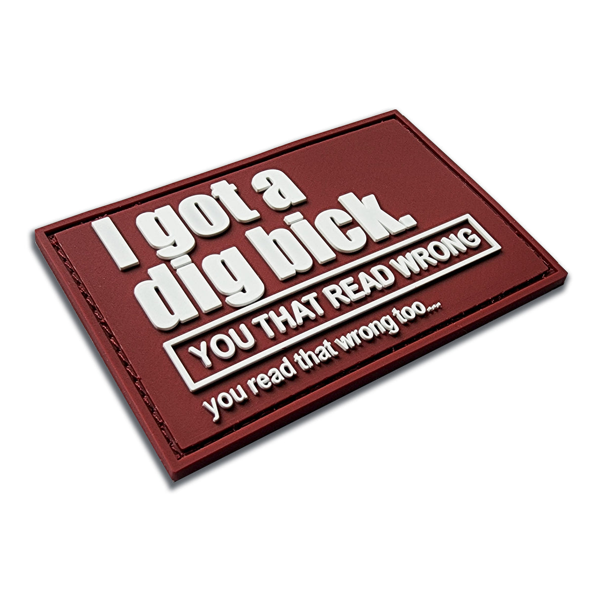 "You Read That Wrong" PVC Morale Patch, photo 2