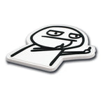 Middle Finger Meme Guy Glow in the Dark PVC Morale Patch, photo 4
