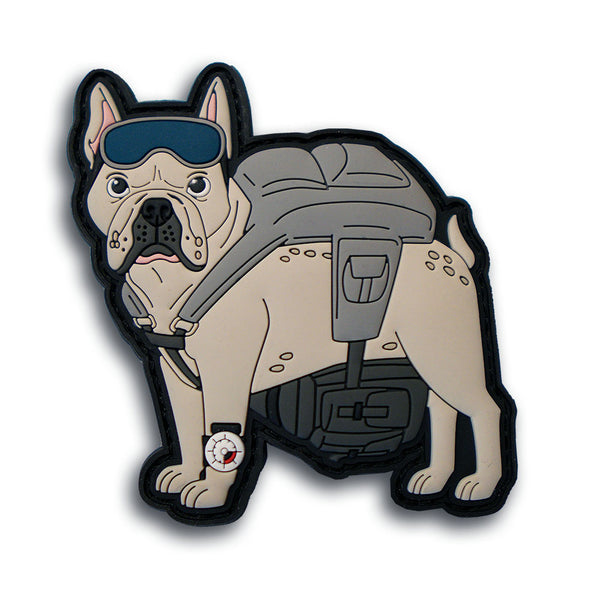 "Frenchie" - Paratrooper French Bulldog Morale Patch