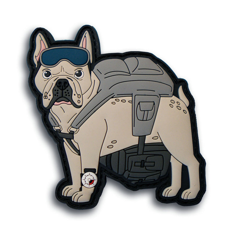 "Frenchie" - Paratrooper French Bulldog Morale Patch