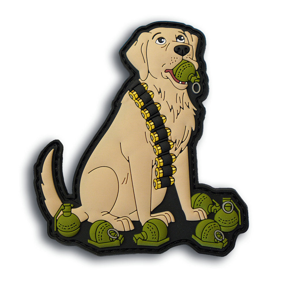 Go Fetch Grenadier Golden Retriever Tactical Dog PVC Patch