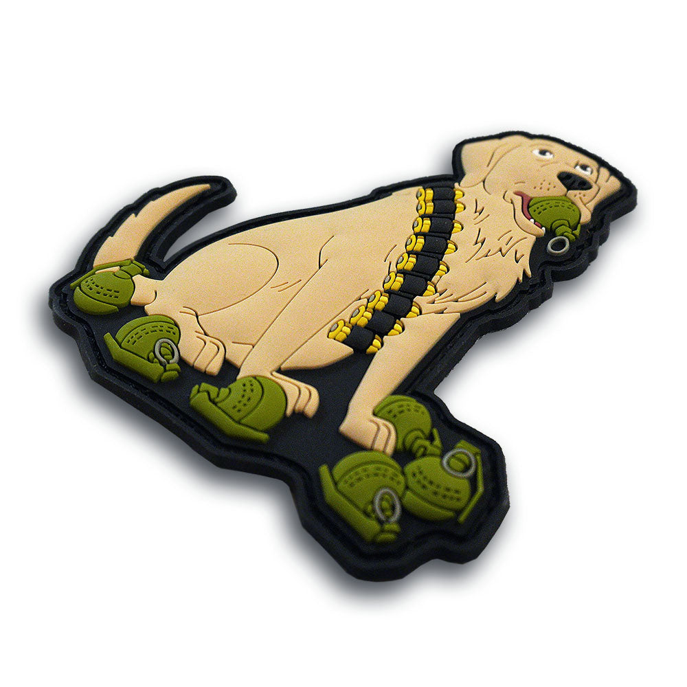 Golden Retriever Grenadier PVC Morale Patch, Go Fetch, photo 2