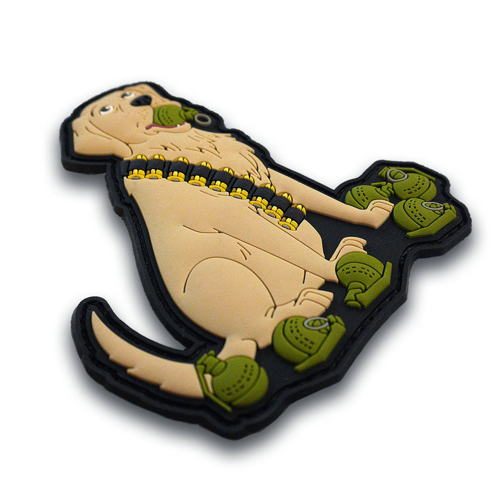 Golden Retriever Grenadier PVC Morale Patch, Go Fetch, photo 4