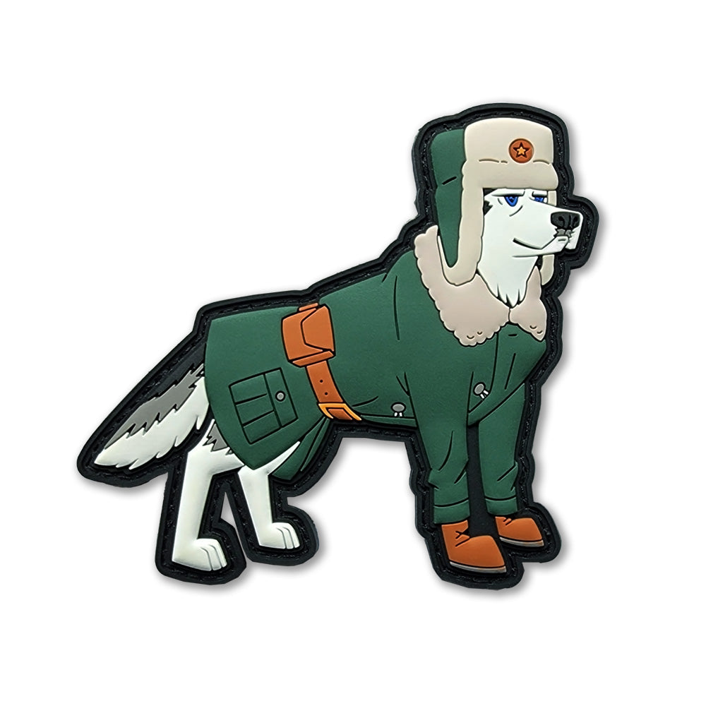 Siberian Husky Soldier PVC Morale Patch