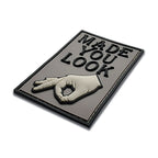 "Made You Look" Circle Game PVC Morale Patch, photo 2