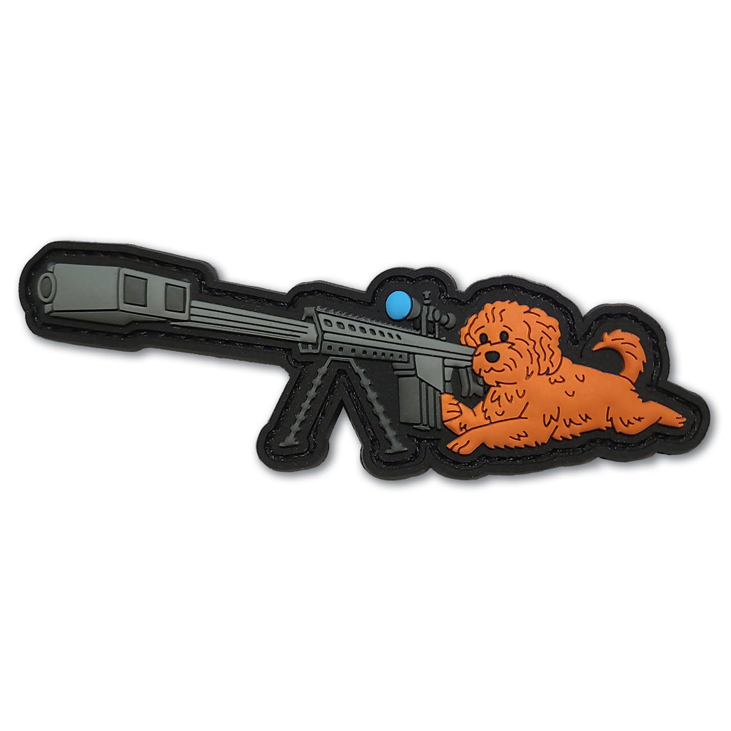 Phoebe the Sniper Poodle PVC Morale Patch