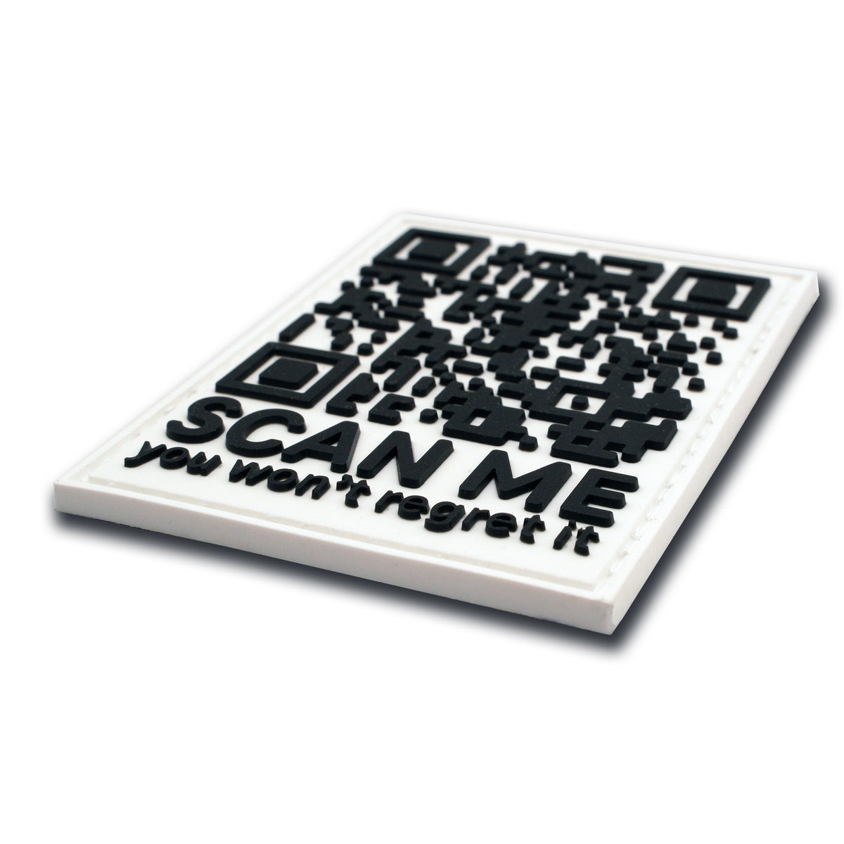 Rick Roll QR Code "Scan Me" PVC Morale Patch, photo 4