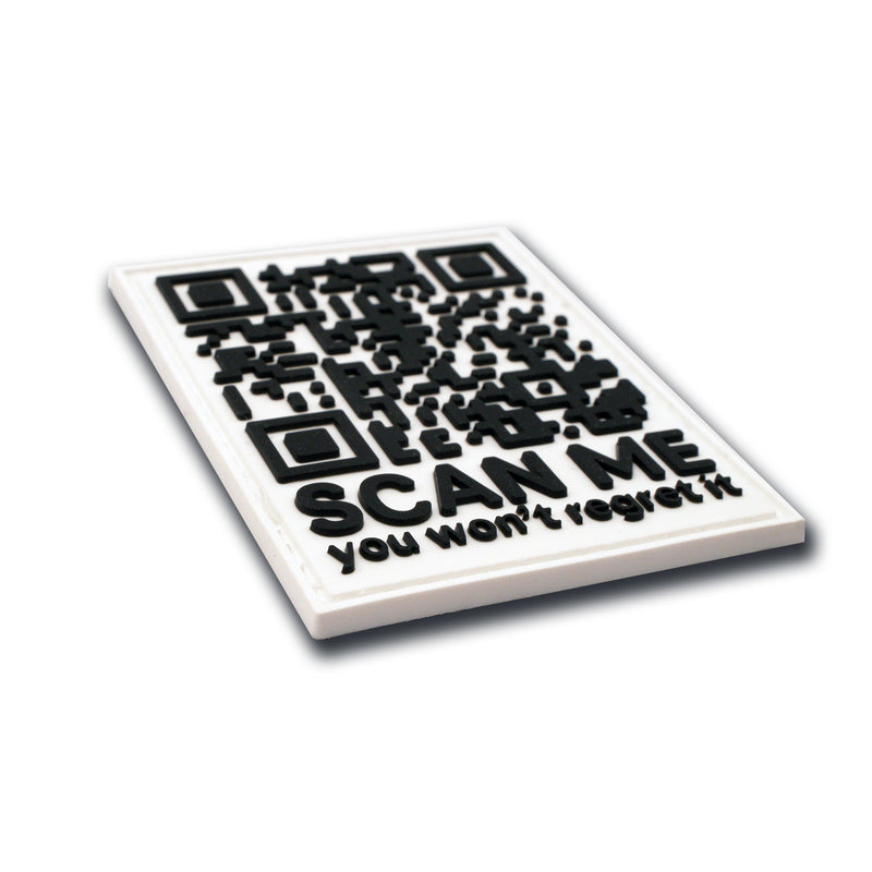 Rick Roll QR Code "Scan Me" PVC Morale Patch