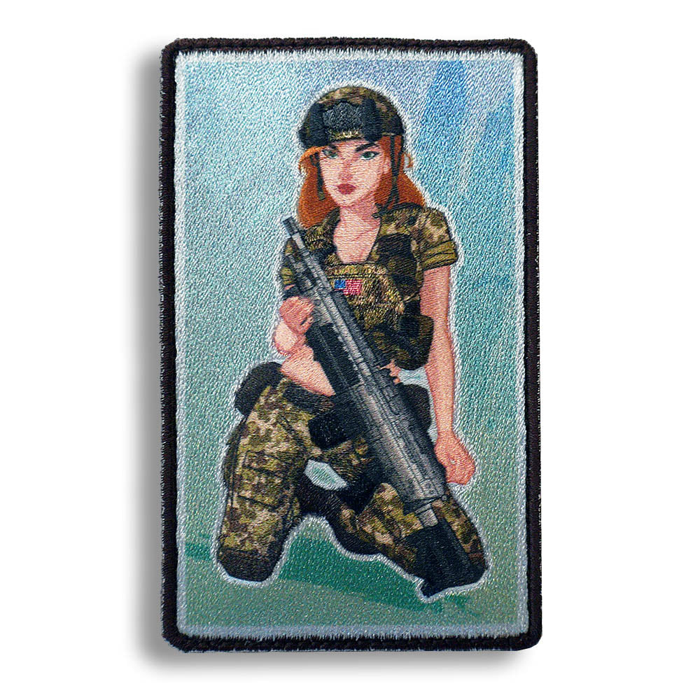 Ali US Army Ranger Modern Pin-Up Girl Embroidery Morale Patch