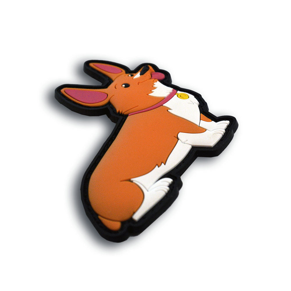 "Einstein" - The Space Cowboy Corgi PVC Morale Patch
