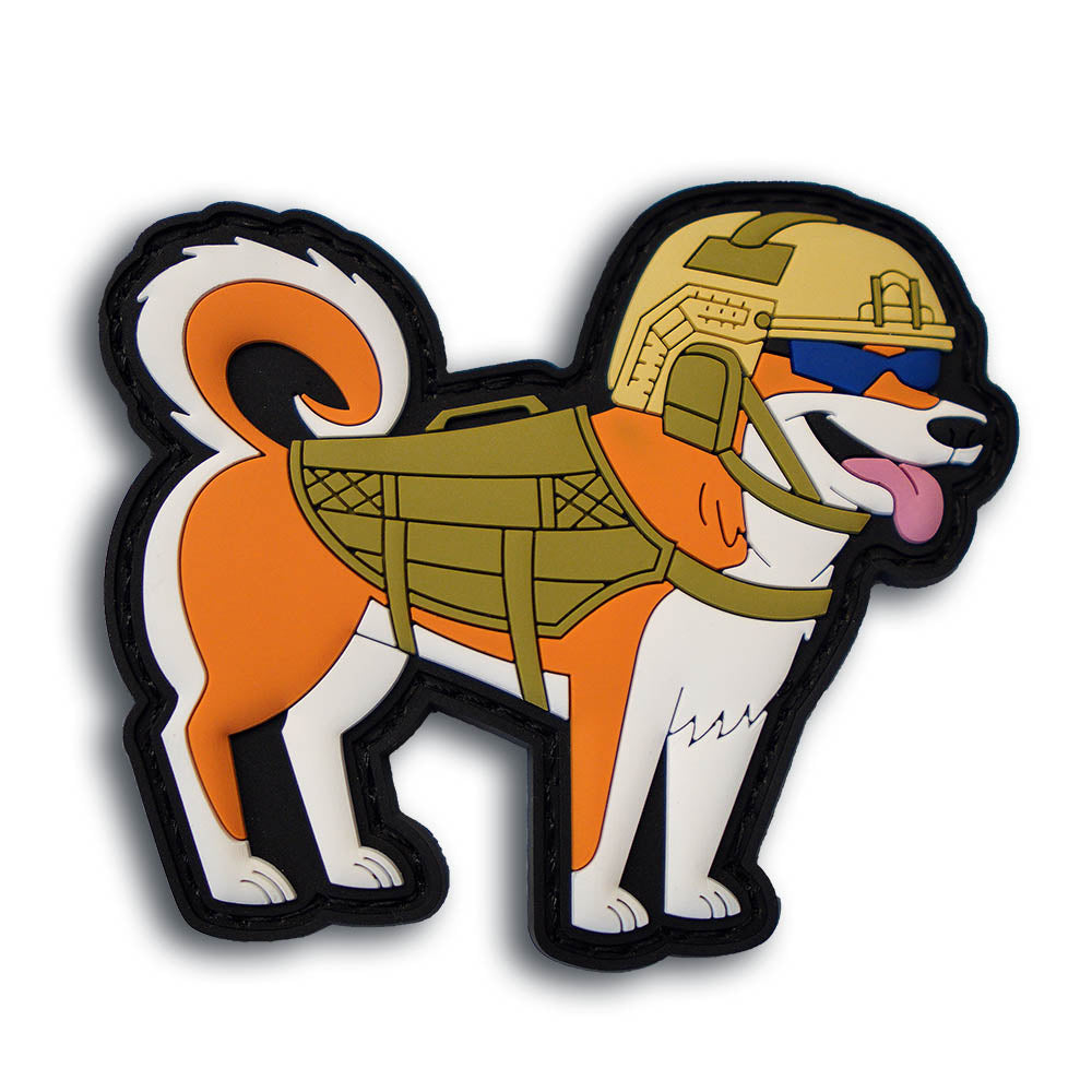 Tactical Shiba Inu dog PVC morale patch by Patch Fiend